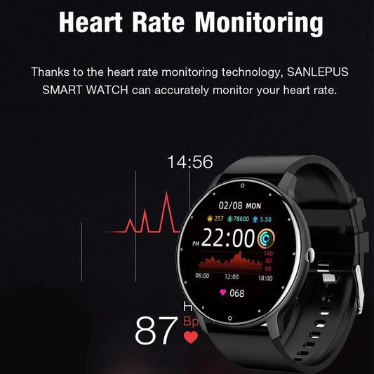 Smartwatch with heart rate monitoring