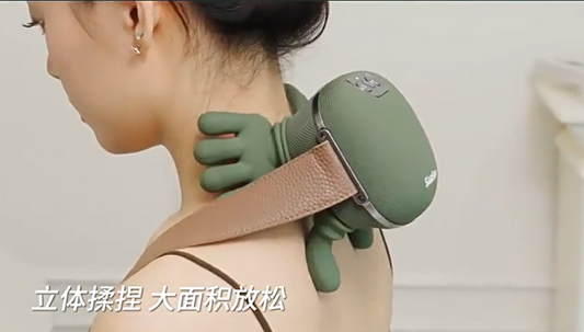 Neck and shoulder deep massager for pain relief, muscle relaxation, and home therapy