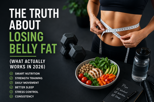 person doing home workout for belly fat loss