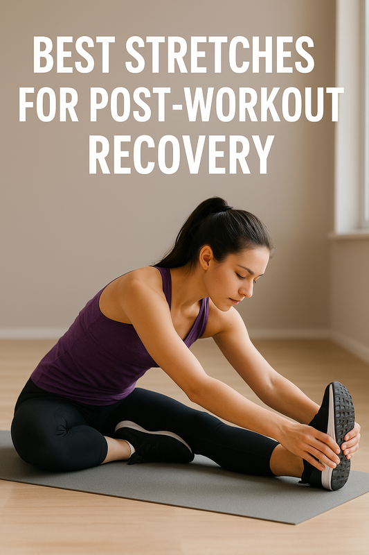 Person performing post-workout stretches for recovery and muscle relaxation