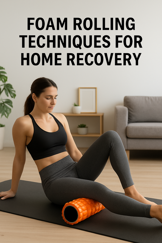 Foam rolling techniques for home recovery to reduce muscle soreness and improve flexibility