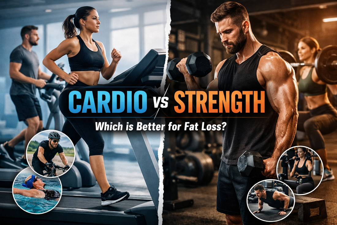 Woman and Man exercising together