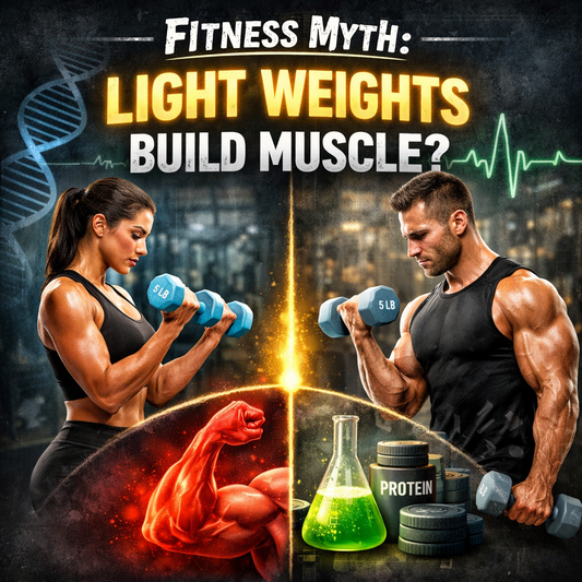 Fitness myth: light weights build muscle