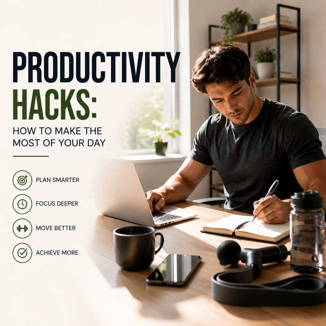Productivity hacks for better focus, time management and daily success