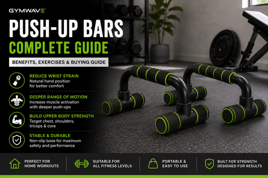 Push-up bars complete guide for home workouts showing benefits, exercises, wrist support, and upper body strength training