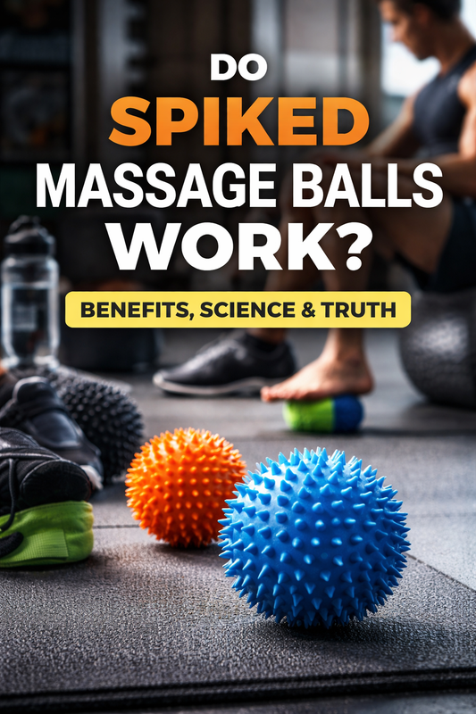 Spiked massage balls for self-massage, muscle recovery, and myofascial release