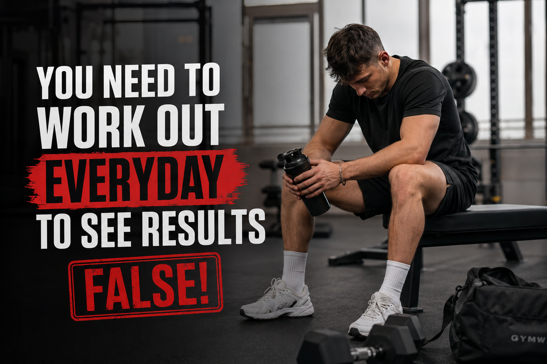 Person resting after a workout showing that recovery days help improve fitness results.