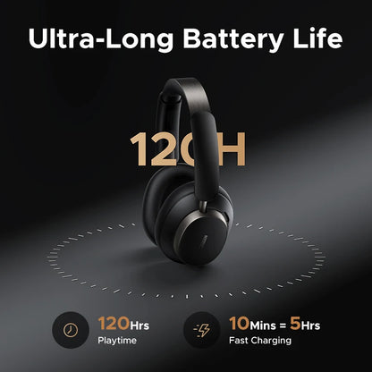 Black UGREEN headphones with ultra long battery up to 120h