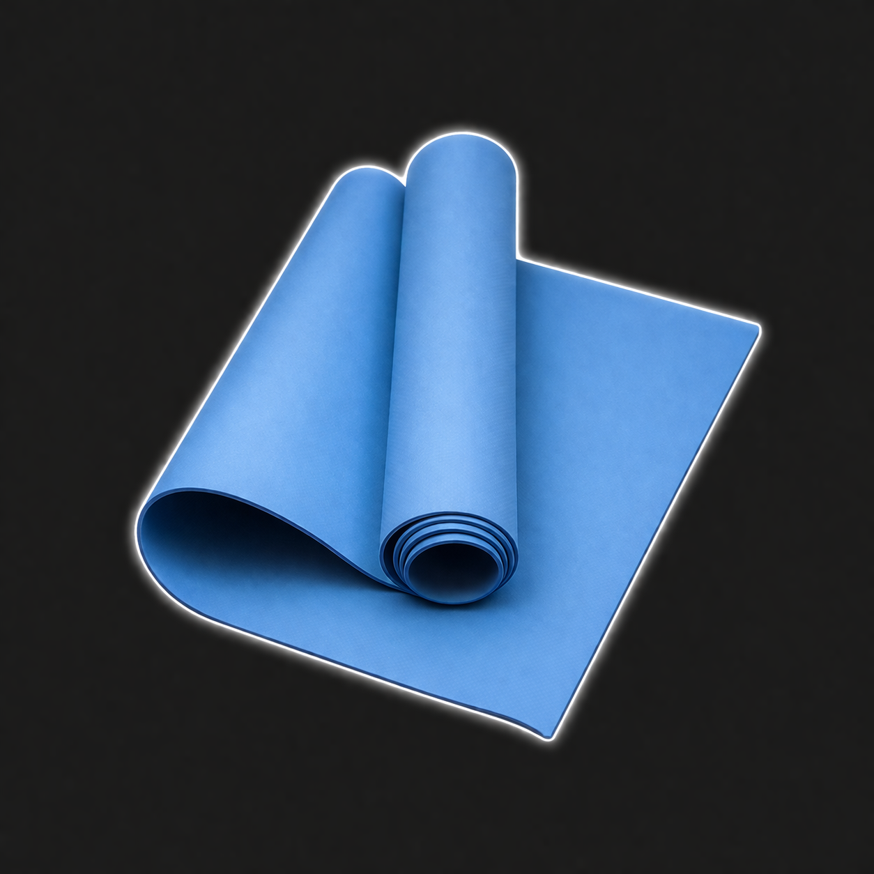 4mm anti-slip yoga mat designed for stability, comfort, and durability, suitable for yoga, stretching, and fitness workouts at home or in the studio.