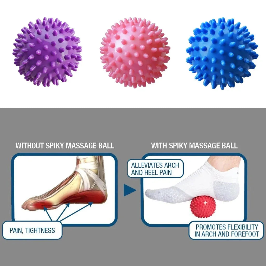 7cm Hard Spiked Massage Ball available in multiple color options