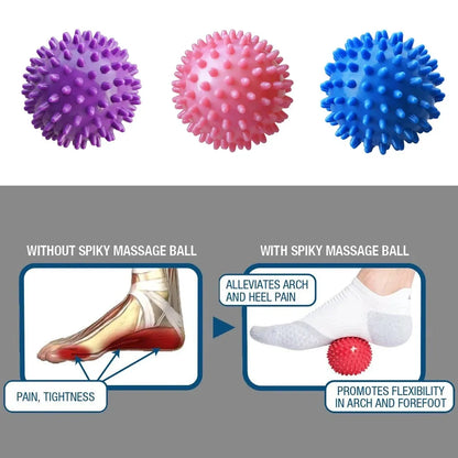 7cm Hard Spiked Massage Ball available in multiple color options