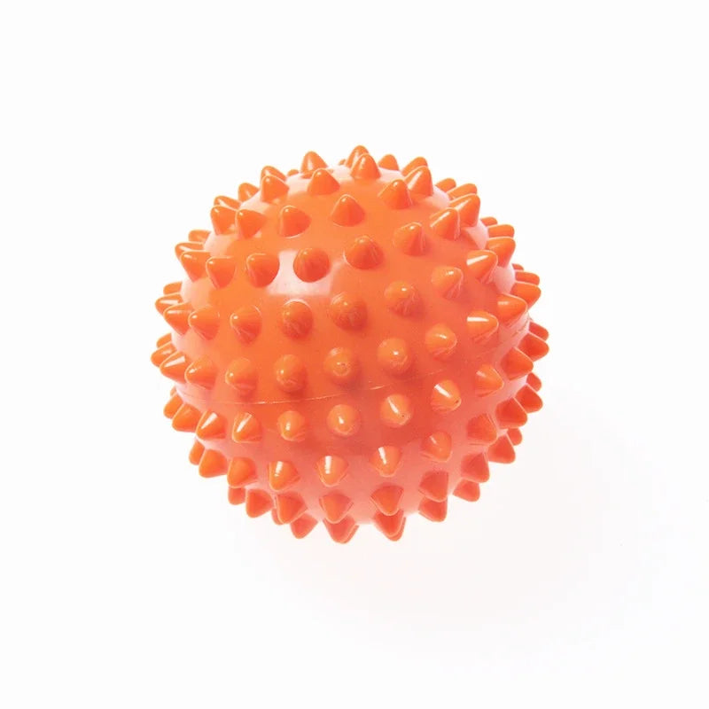 Orange 7cm Hard Spiked Massage Ball for mobility and stretching