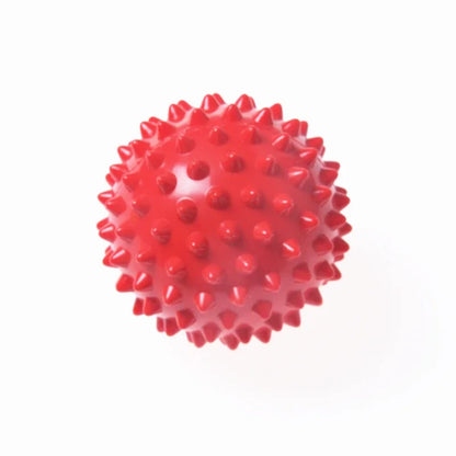 Red 7cm Hard Spiked Massage Ball for physiotherapy and pain relief