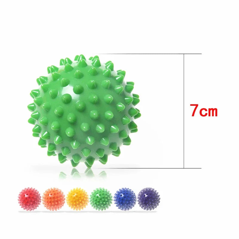 7cm Hard Spiked Massage Ball size guide showing diameter for muscle massage