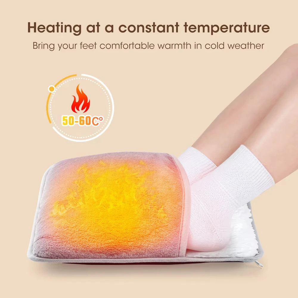 Heating foot pad to recover pain and cold