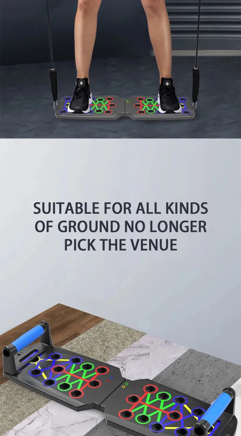 Portable pushup board for all kinds of ground