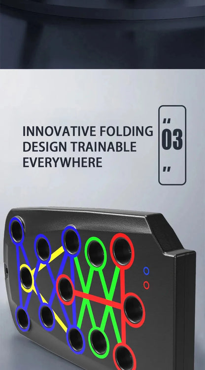 Multi-position push-up board with design to be used everywhere