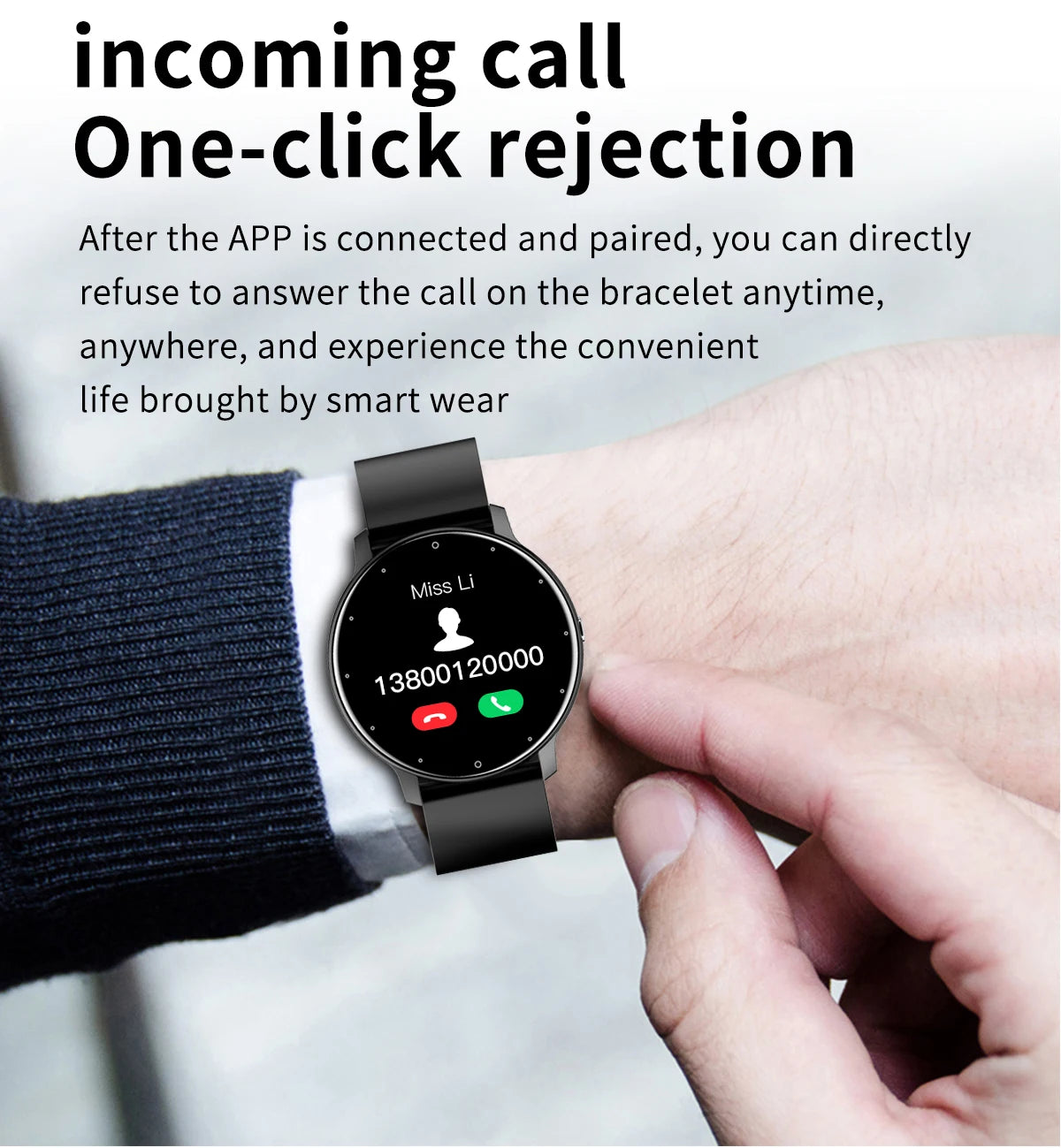Receive any incoming call with this smartwatch