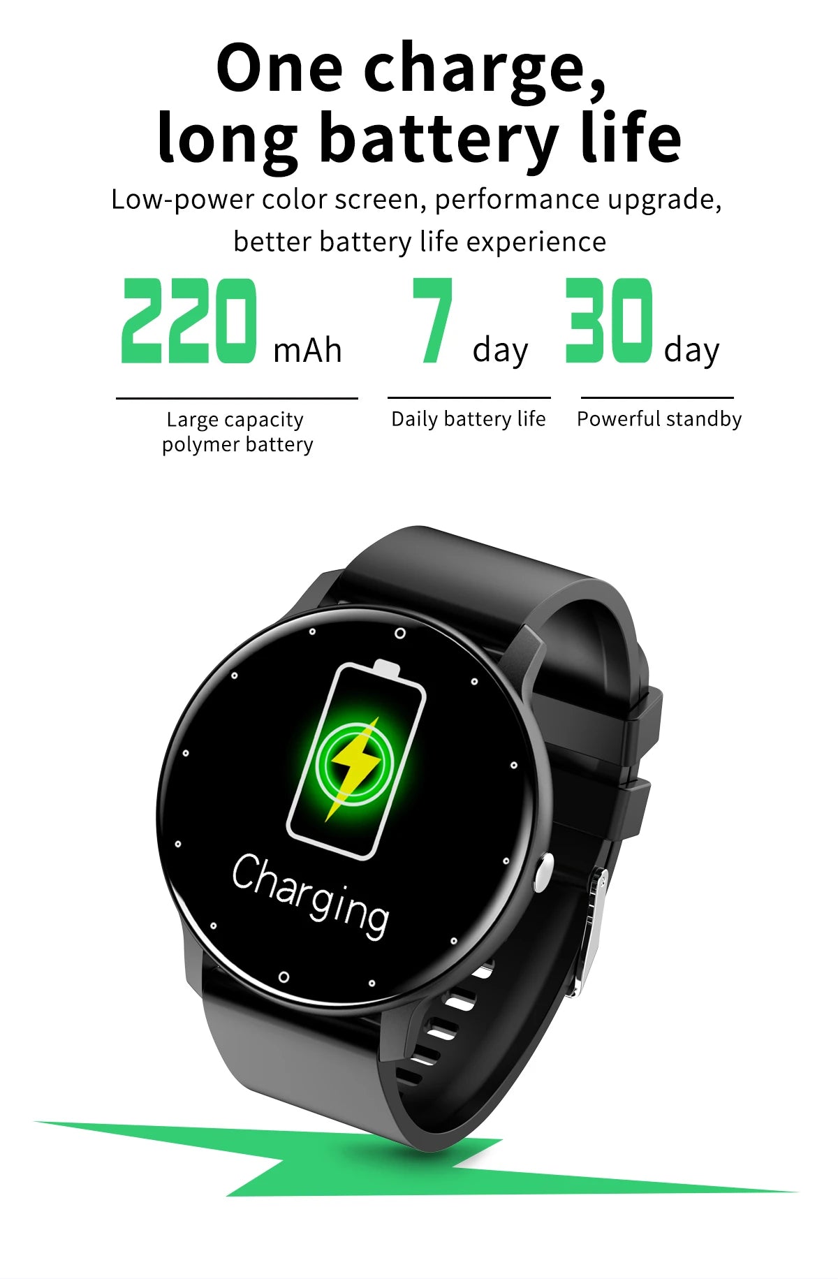 LIGE Smartwatch - Heart Rate + Notifications