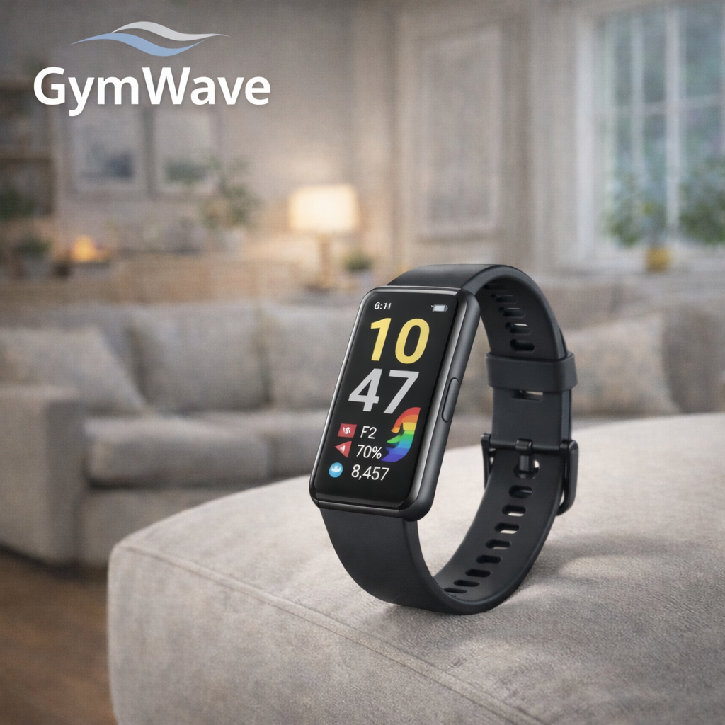Black huawei smartwatch with multiple features