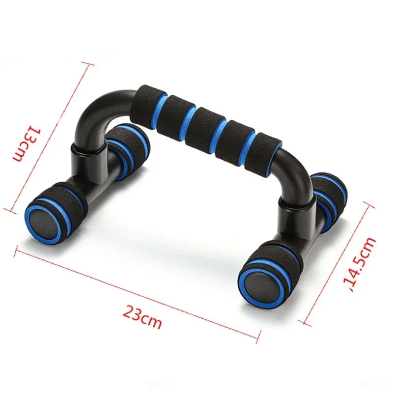 Blue push-up bars