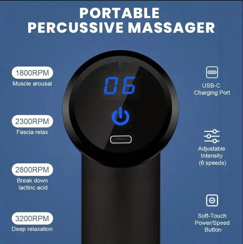 Massage gun portable and different levels 