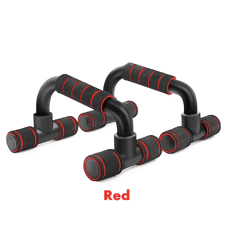 Pair of red push-up bars