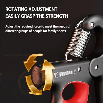 Adjustable hand grip trainer 5–150kg