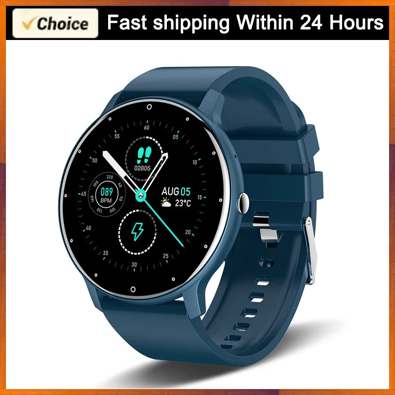 Blue smartwatch with fast shipping