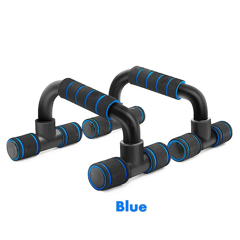 Blue pushup bars