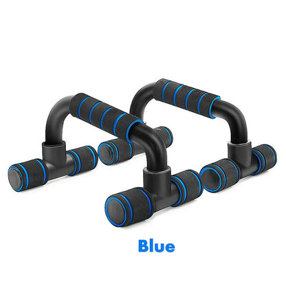 Blue pushup bars