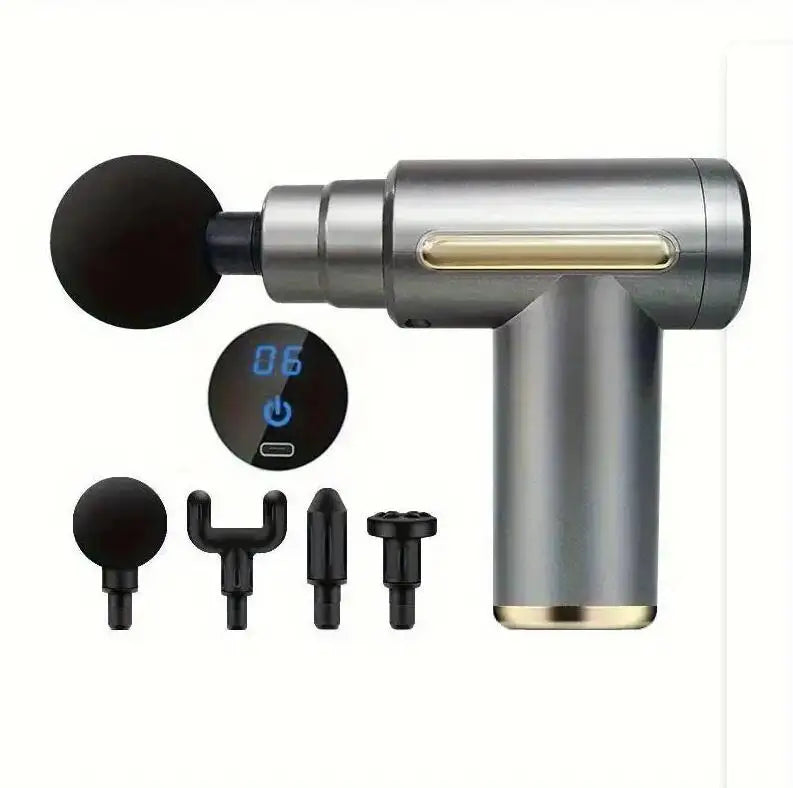 Gray massage gun to releive pain