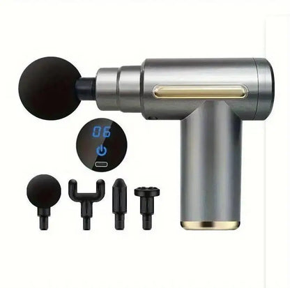 Gray massage gun to releive pain