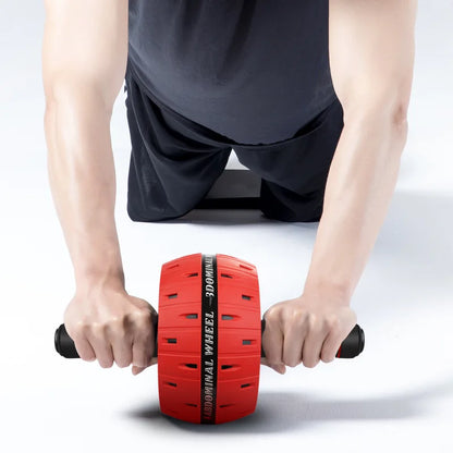 Ab roller being used by athlete