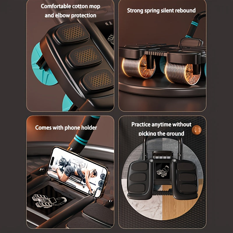 Core strengthening exercise using the Smart Rebound Ab Roller