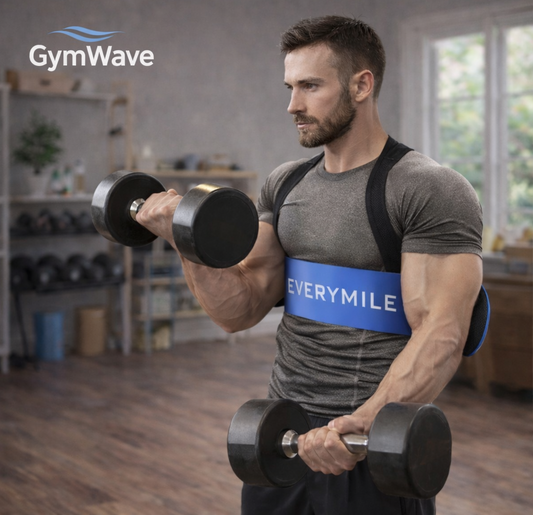 GymWave Sports Arm Blaster in black for biceps and triceps isolation