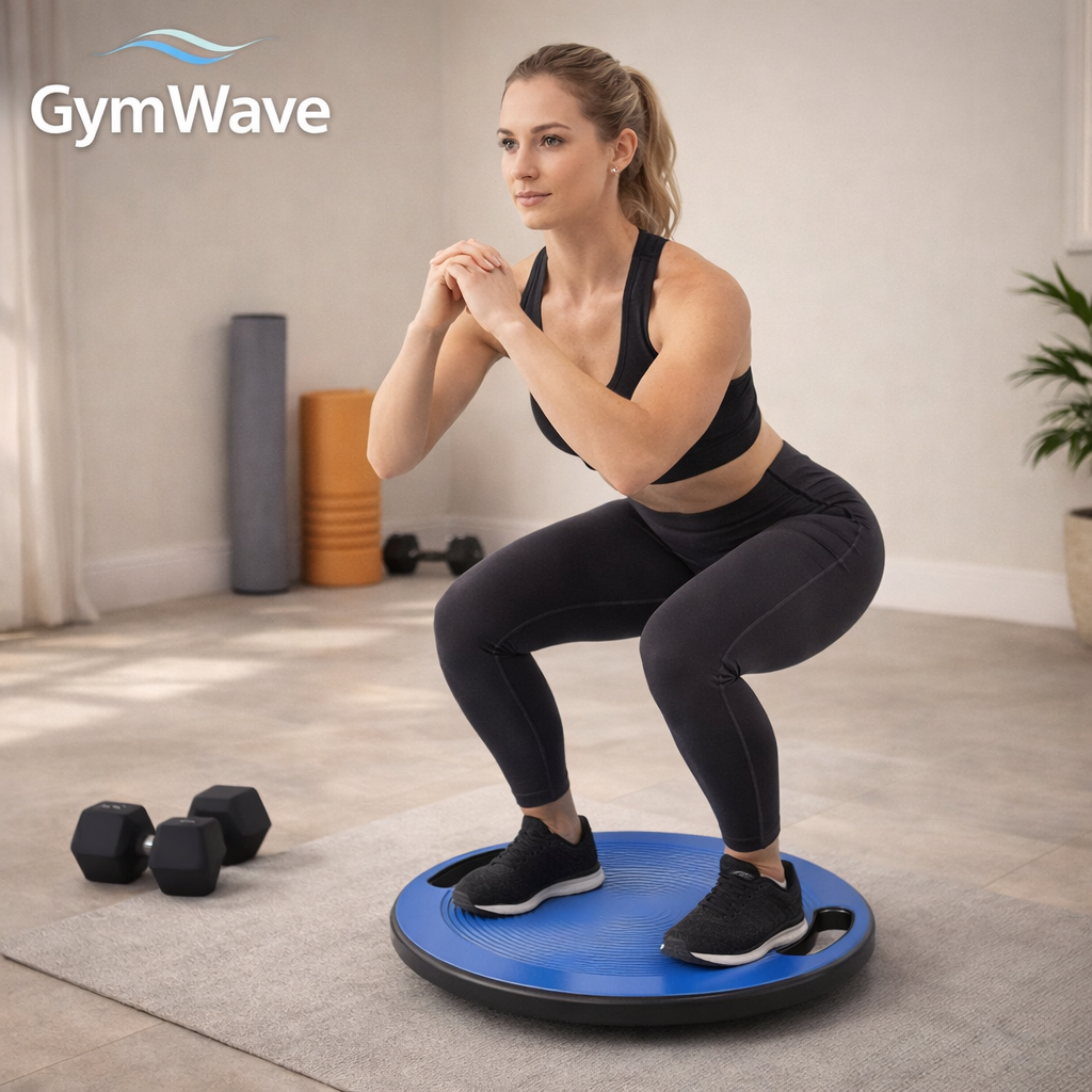 Balance board for home gym core and balance training