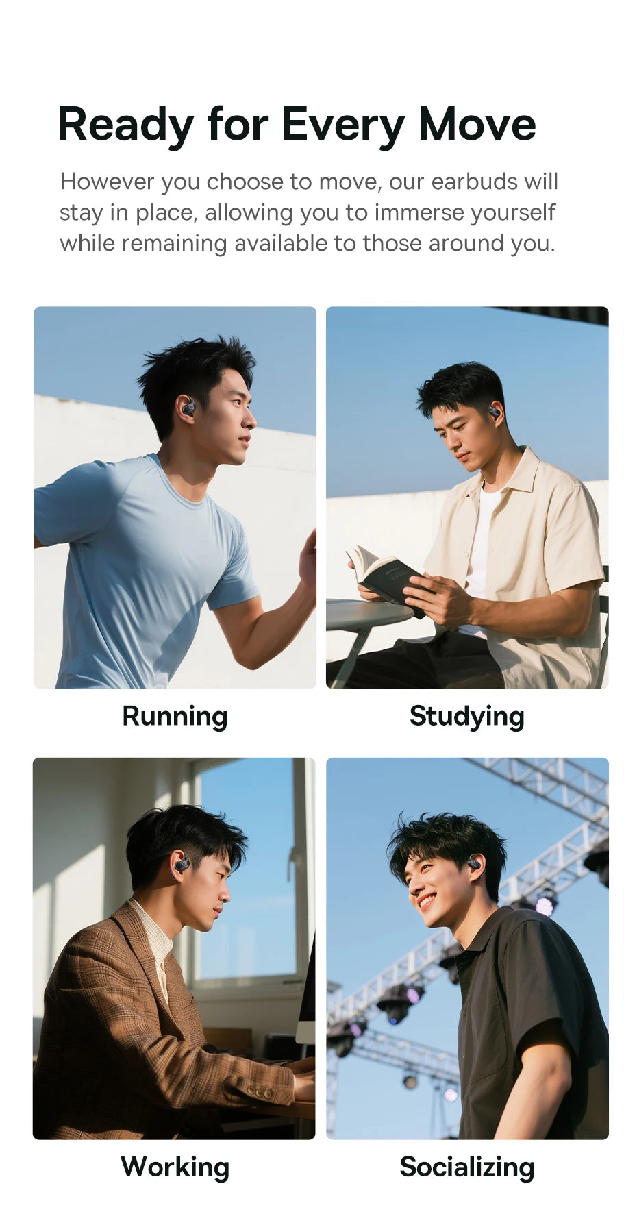 Using Baseus Eli 2i Fit earphones during fitness training session and in every other sport