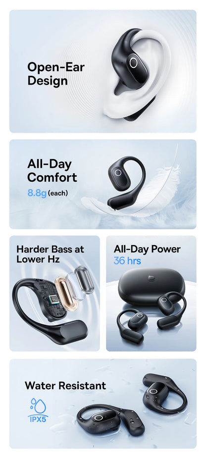 Lightweight and portable Baseus Eli 2i Fit sports earphones for outdoor use