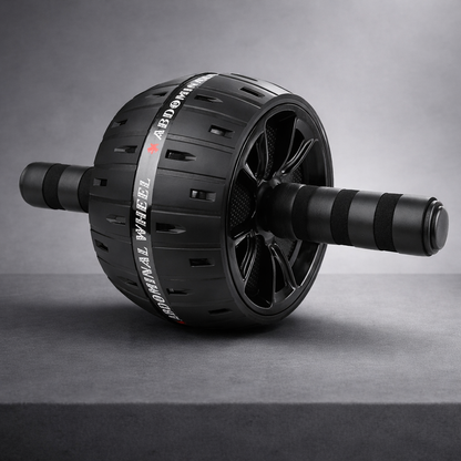 Big ab roller wheel in black for core strengthening exercises