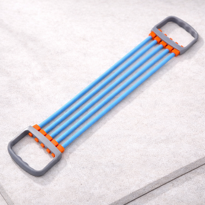 Chest shoulder expander stretch rope in sky blue for stretching exercises