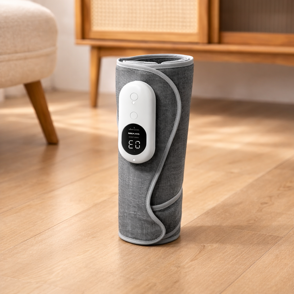 circulation boosting leg massager using compression therapy technology