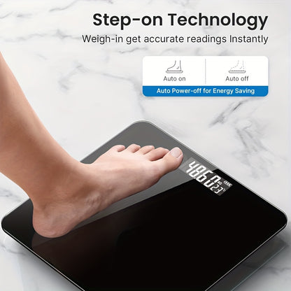 Compact, slim digital body weight scale for small spaces