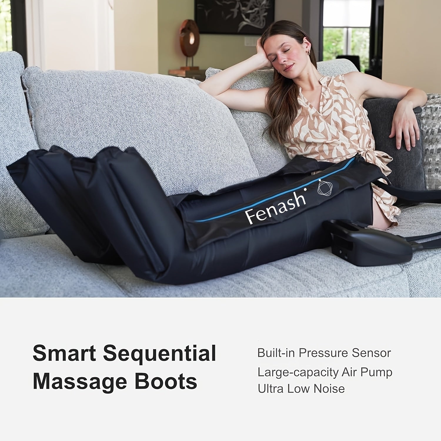 Compression leg boots with handheld smart controller system