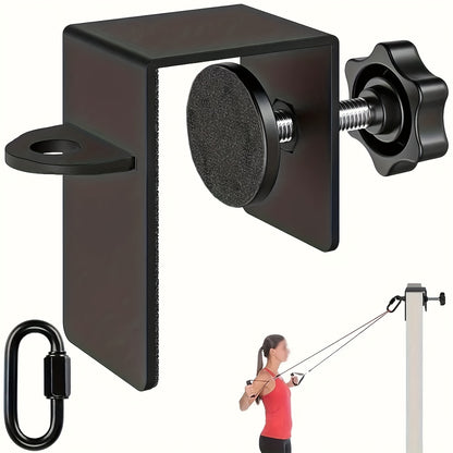 Heavy duty door anchor resistance training system with adjustable straps