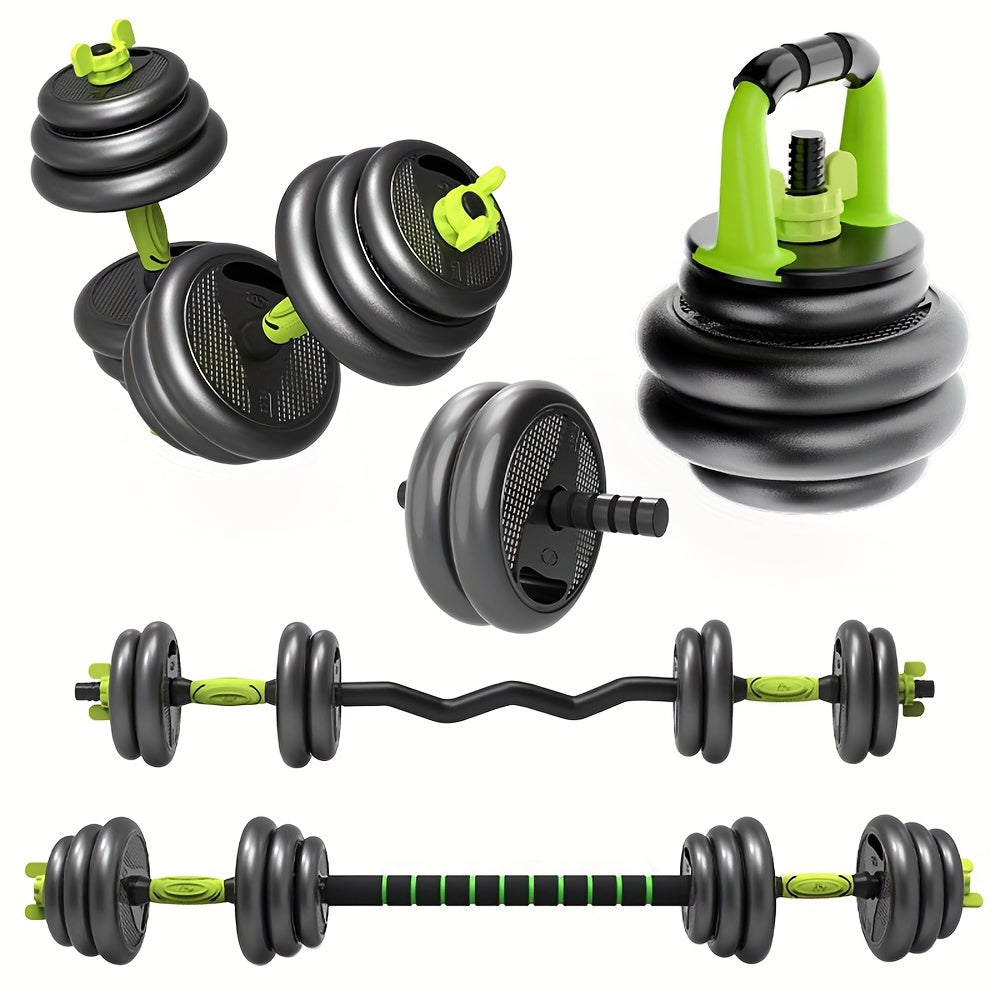 Dumbbell barbell and kettlebell fitness equipment