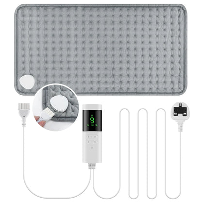 Front view of 30×60cm Electric Heating Pad for back, neck, and shoulders