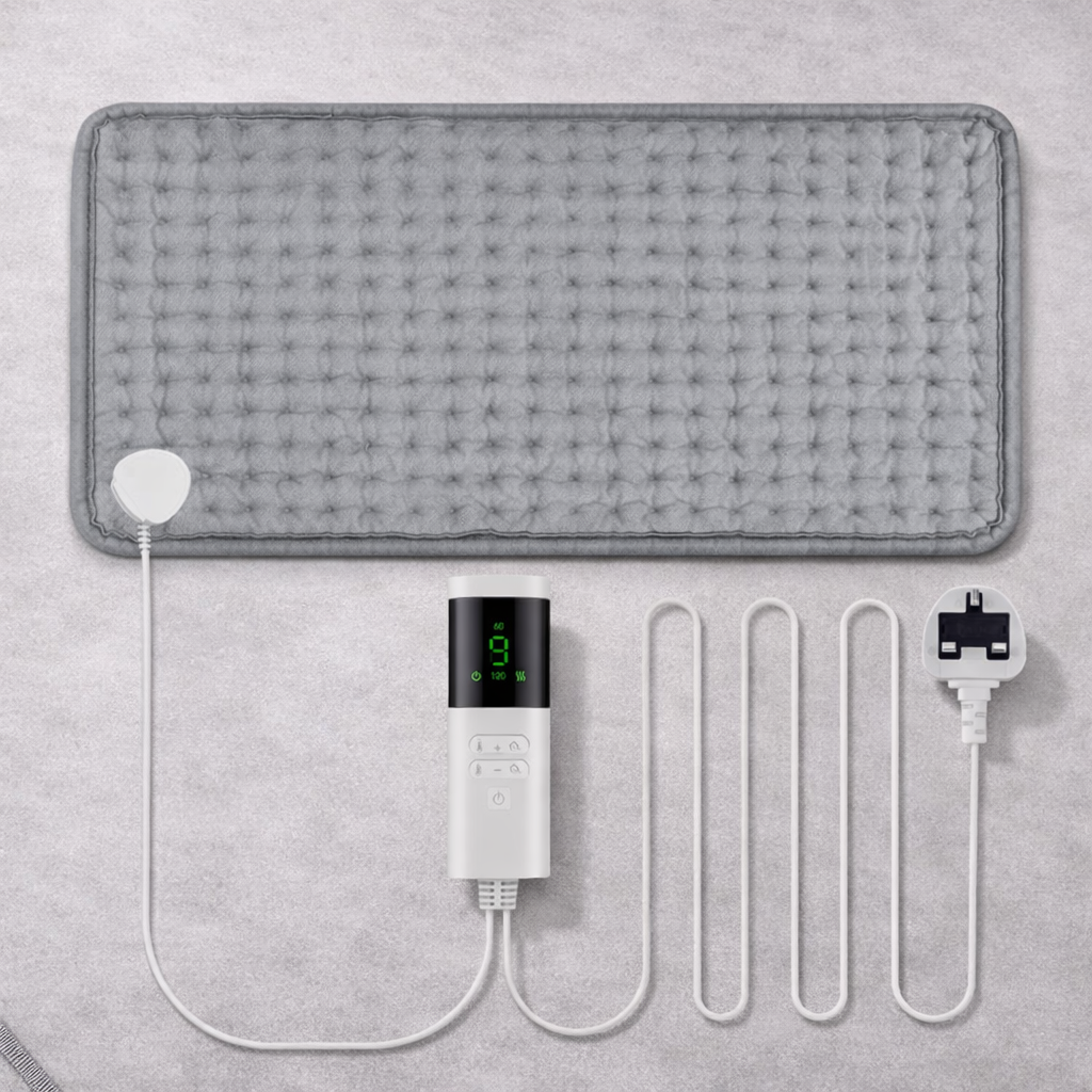 Electric heating pad for back, neck, and shoulder with UK plug 220V