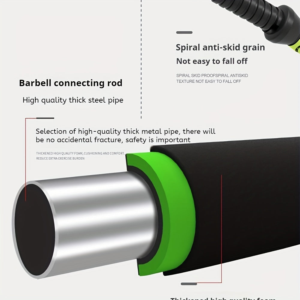 Ergonomic non slip dumbbell handles for safe workouts