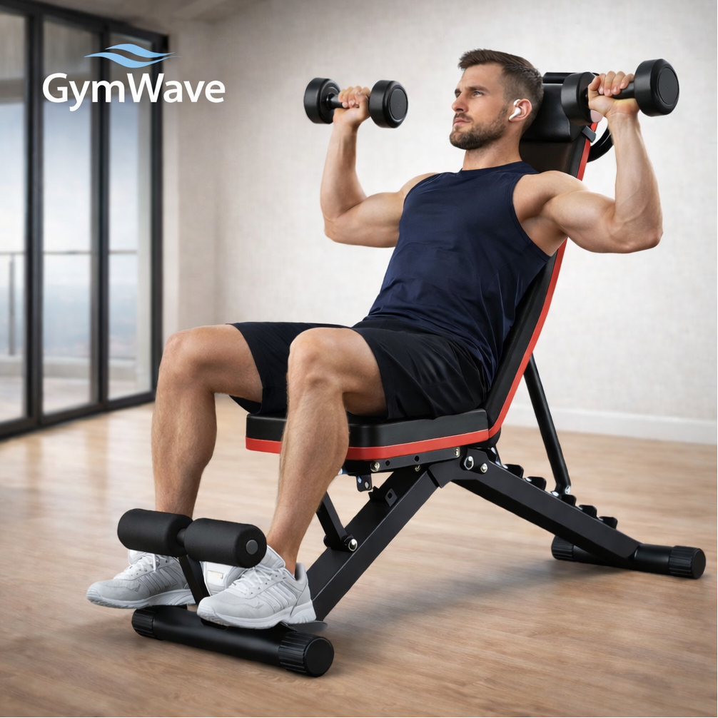 Gymwave bench to exercise at home or at the gym